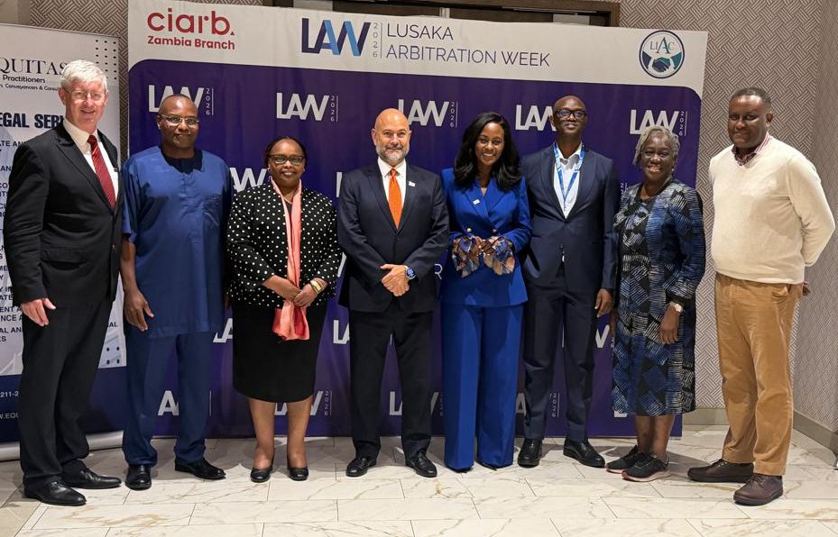 Lusaka International Arbitration Centre Court of Arbitration – Ciarb Global President Cesar Pereira, C.Arb